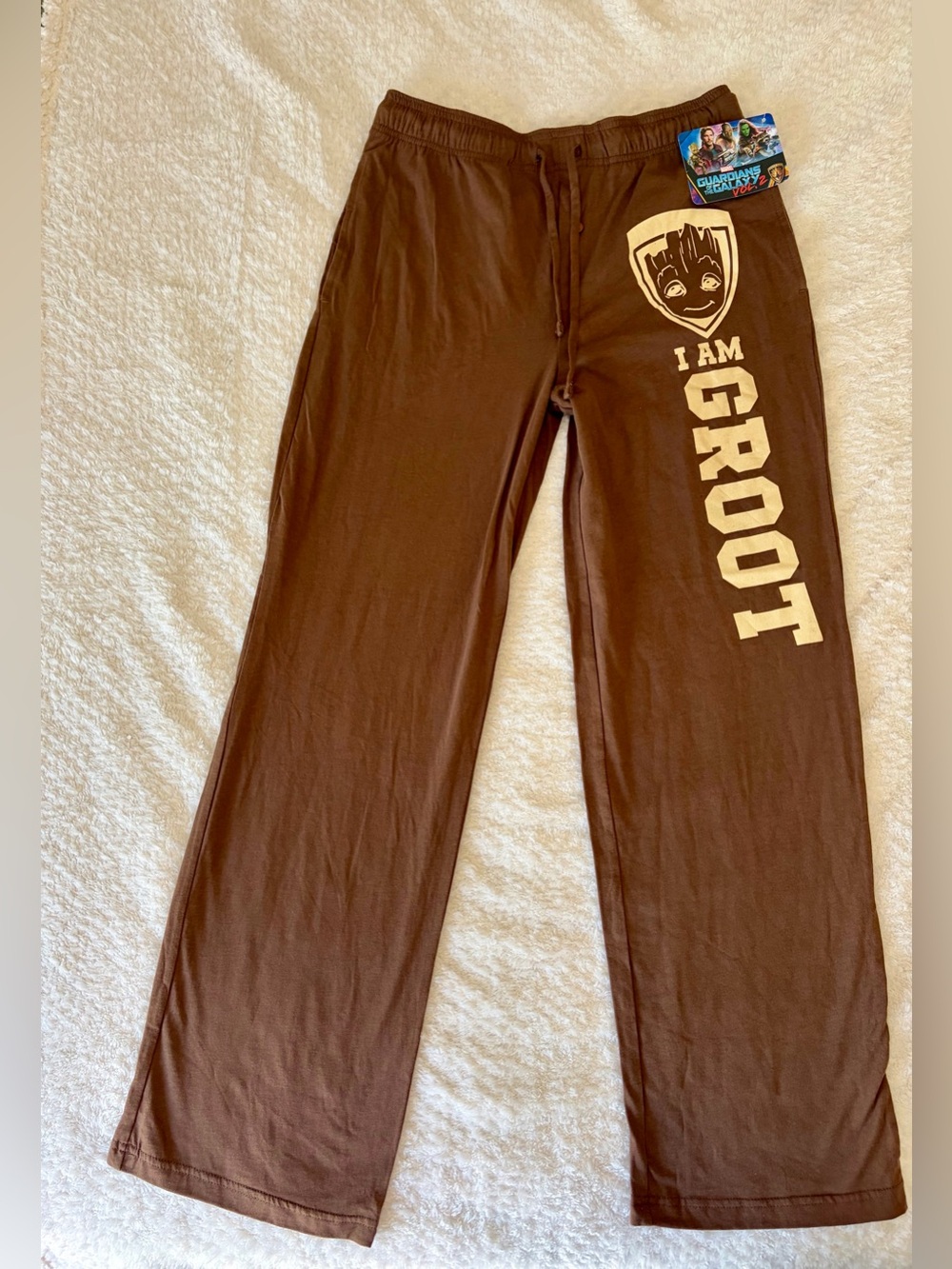 Marvel I AM GROOT Brown Men’s Jogger Lounge Pants